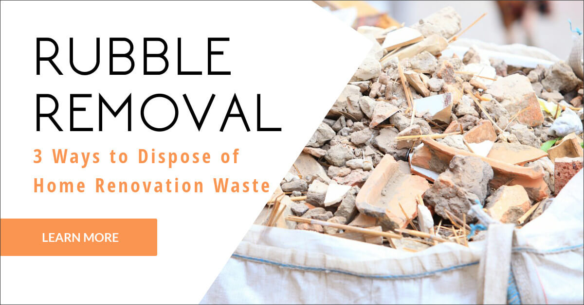 Rubble Removal in Essex: 3 Ways to Dispose of Home Renovation Waste